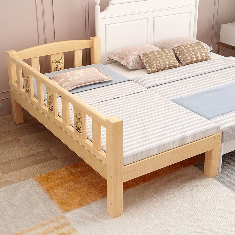 Spliced ​​Bed, Widened Bed, Children's Fence Bed, Solid Wood Bed with Guardrails, Boy's Bed, Girl's Bed, Crib, Large Bedside Bed