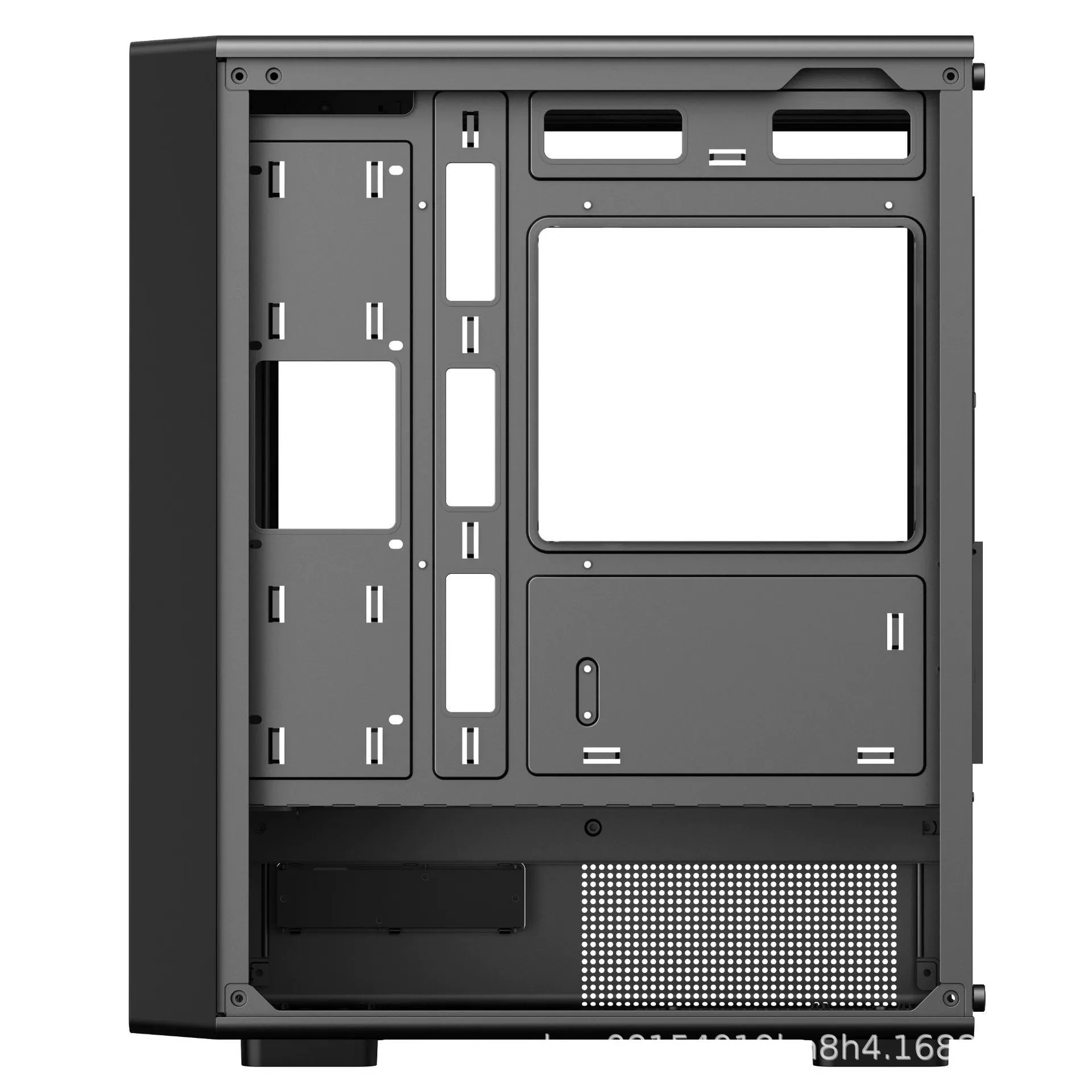 Десктопный корпус для сборки Nine-Tailed Fox T10, ATX, большая панель, стеклянная боковая прозрачная, 240 водяное охлаждение, MATX корпус