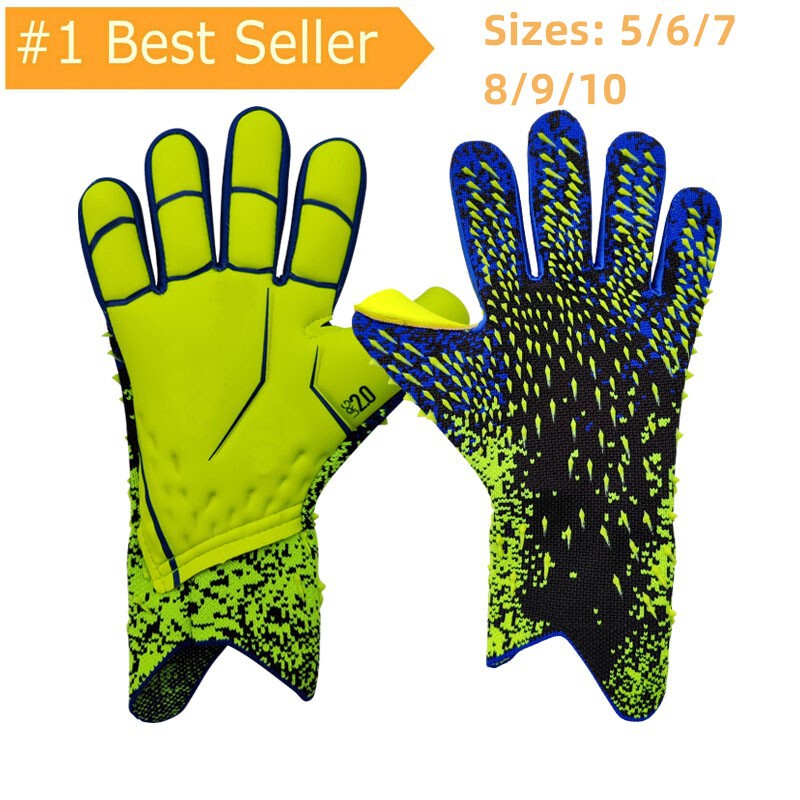 Spot non-standard professional latex waterproof non-slip gloves adult children goalkeeper training football goalkeeper gloves