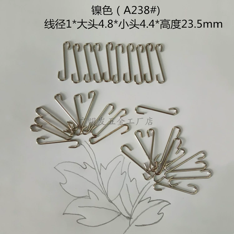 Маленький S-крючок диаметр проволоки 1,0 * Внешний диаметр 5,4 * Внешний диаметр 5 * высота 24 мм кукольный игрушечный крючок