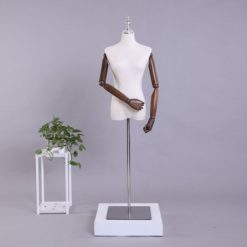 Maniquí de escaparate para tienda de ropa, maniquí femenino de medio cuerpo, maniquí de exhibición, maniquí de enseñanza, maniquí femenino para ropa, modelo de busto pequeño.