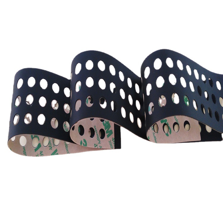 黑色耐磨防水密封条 防尘密封自粘硅胶条 耐温防撞缓冲硅胶条厂家