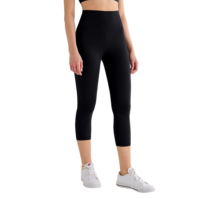 Pantalones elásticos de pelusa de lana de lu lu lu, cintura alta, caderas de luca, pantalones deportivos desnudos de 8 puntos, 21 "