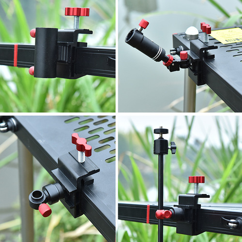 A complete set of Chaoyu fishing platform accessories, buckle universal turret rack, umbrella rack, fish guard rack, light rack, bait box rack, double turret rack