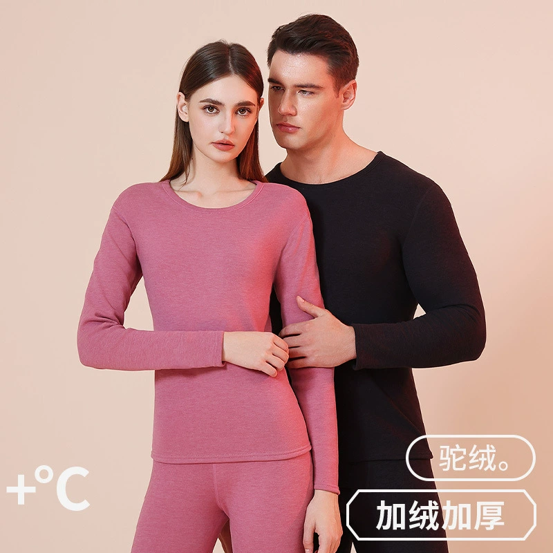 Осеннее и зимнее термобелье мужской костюм верблюжий бархат утолщение термобелье женский уход за кожей осенняя одежда осенние брюки шлифовальные волосы утолщение