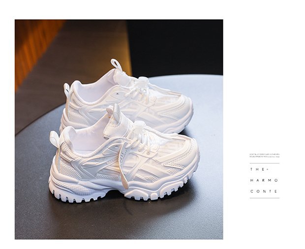 Dad Sneakers Für Kinder Atmungsaktive Leichte Freizeitschuhe_voghion.com