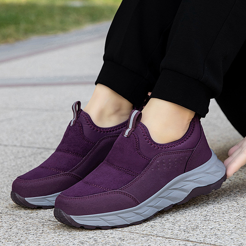 Autumn and Winter Shoes for the Elderly, Women's Soft-Soled Non-Slip Mom Shoes, Middle-Aged and Elderly Sports Casual Shoes, Slip-On Walking Shoes, Men's Dad Shoes