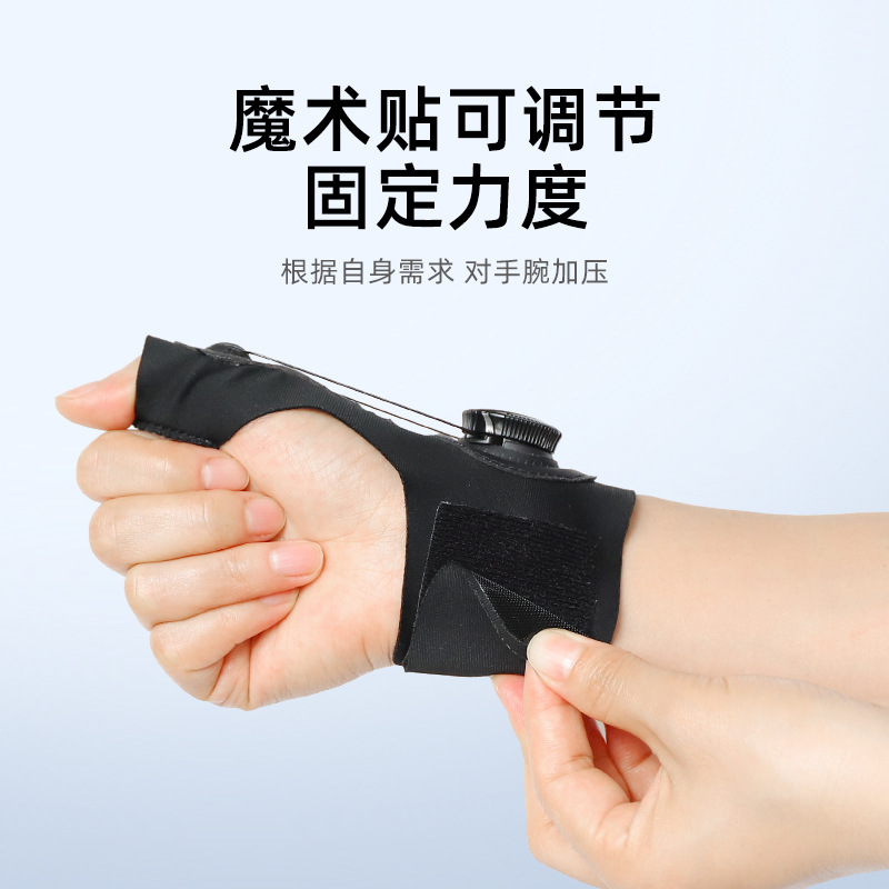 Nuevo tendón funda giratoria pulgar muñeca protector Velcro lycra elástico ajustable madre muñeca protector