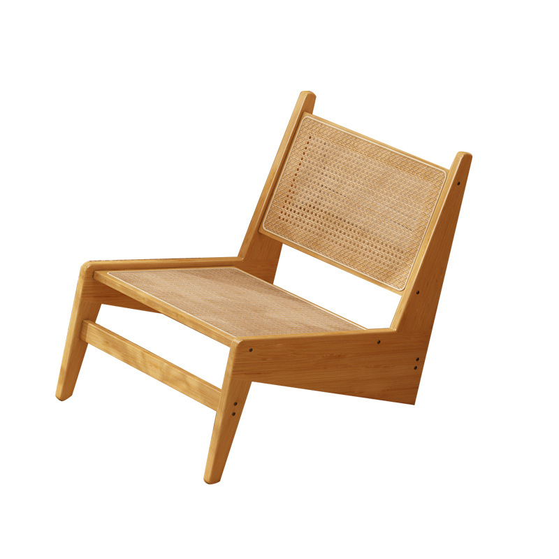 Silla de ocio de caña sala de estar doméstica sofá de oficina balcón retro respaldo silla de ocio perezosa sentada