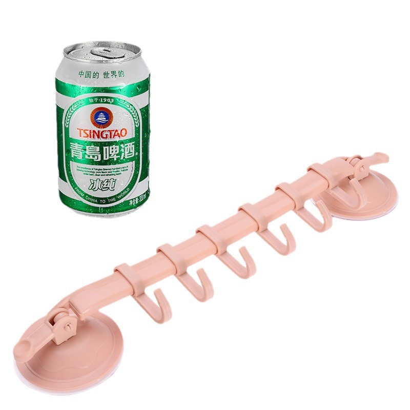 Gancho adhesivo fuerte de cocina de pared tipo 6 gancho de esquina creativo de baño sin clavos colgantes sin marcas