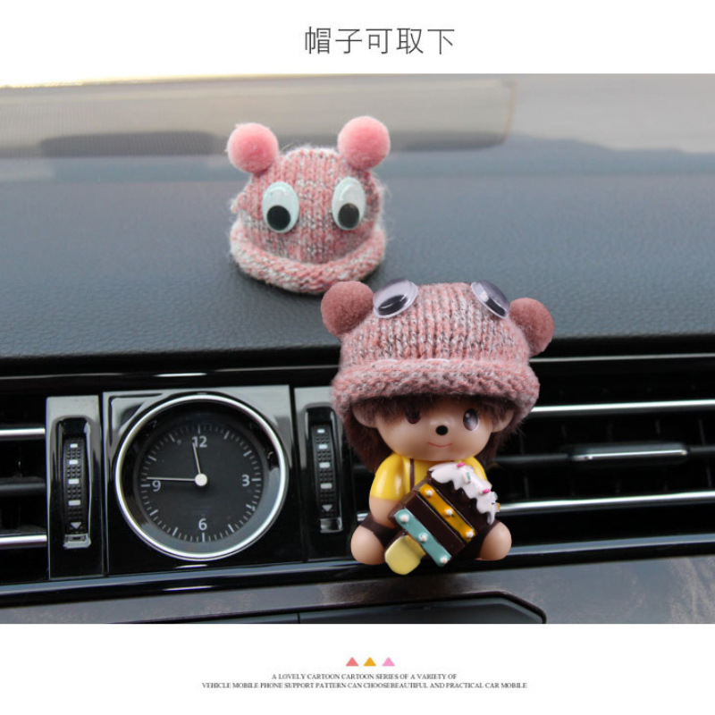 Cute pareja de dibujos animados accesorios de automóviles ventilación perfume aire acondicionado perfume accesorios de automóviles accesorios de automóviles mujeres