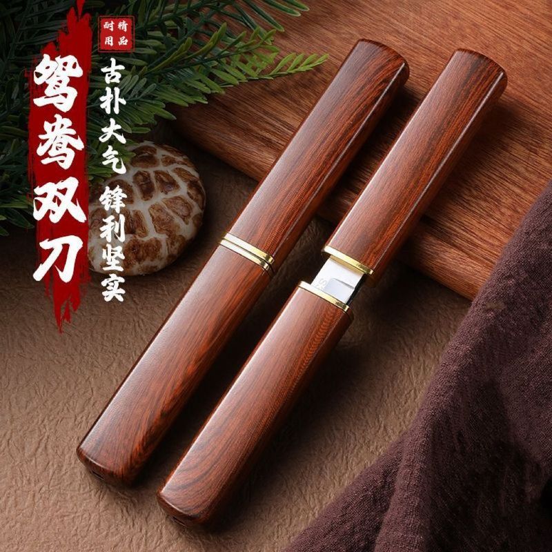 龍鳳直播同金一体の厚いアヒルのナイフの双刀家庭用キッチンの皮むきナイフと果物のナイフの鋭利な焼き物|undefined