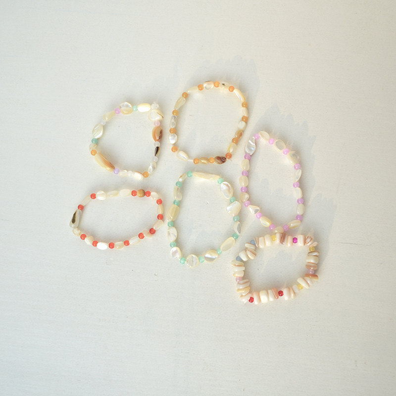 Conchas naturales pulsera caracoles collar diy joyas de chicas hechas a mano puestos de mercado nocturno regalos características pulseras