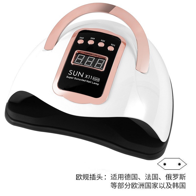 Sun x11max lámpara de fototerapia inteligente de alta potencia con manita máquina de fototerapia de manicura lámpara de manicura especial transfronteriza