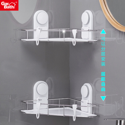 Customized bathroom corner shelf without drilling corner storage rack kitchen shelf bathroom wall corner hanger