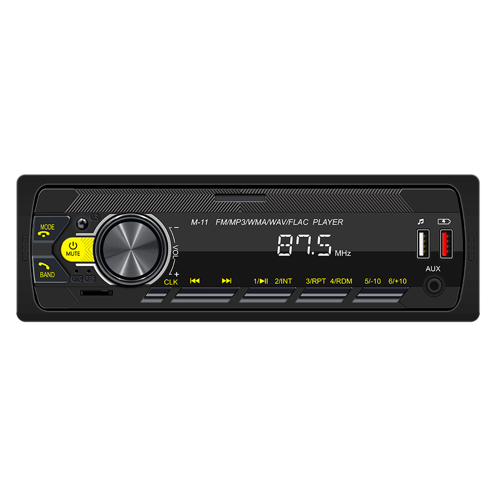 12V coche colorido Universal luces coche Bluetooth reproductor de tarjeta de radio multifunción todo en un coche MP3