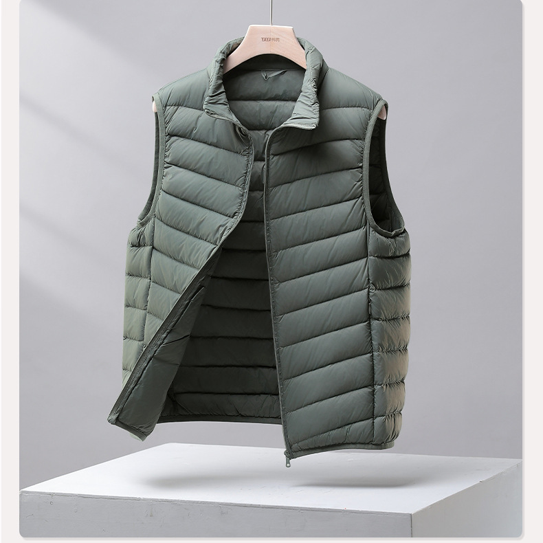 Vest Stand Collar Hooded Combination 90 White Duck down Men's down Jacket 2026 Autumn and Winter New Large Size Loose Jacket Trendy Vest Stand Collar Hooded Combination 90 White Duck down Men's down Jacket 2026 Autumn and Winter New Large Size Loose Jacket Trendy