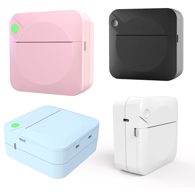 Impresora portátil Bluetooth conexión térmica sin tinta estudiante pregunta equivocada bolsillo mini impresora de etiquetas adhesivas