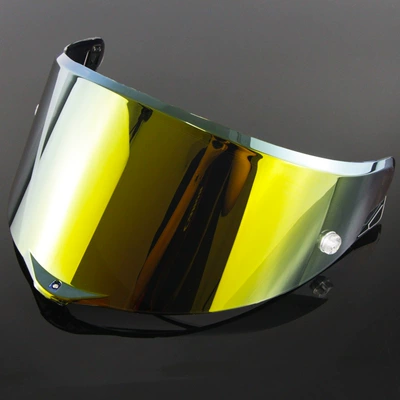 Electroplated Silver Goggles Motorcycle — Dəbilqə (Kaska) aksesuarları - gold-race3