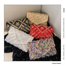 新款跨境晚礼服名媛镶钻手拿包小包包单肩斜挎晚宴包女手提包