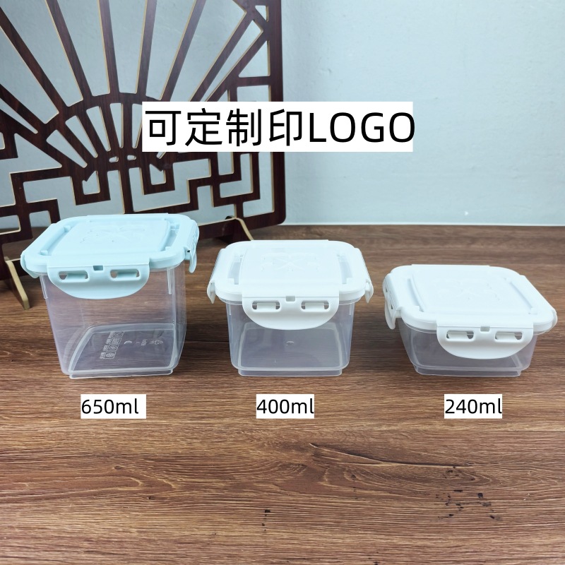 LOGO imprimible caja de embalaje de pastel de mousse lata de queso lazanas sellado caja de embalaje de soda tirami reciclable