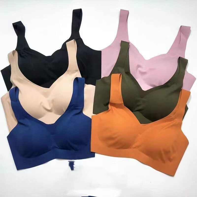 Ice Silk Seamless Underwear, Safe and Comfortable, Fourth Generation Women's One-Piece Bra, No Steel Ring, Sleep Bra, Sexy Style for Young Girls Ice Silk Seamless Underwear, Safe and Comfortable, Fourth Generation Women's One-Piece Bra, No Steel Ring, Sleep Bra, Sexy Style for Young Girls