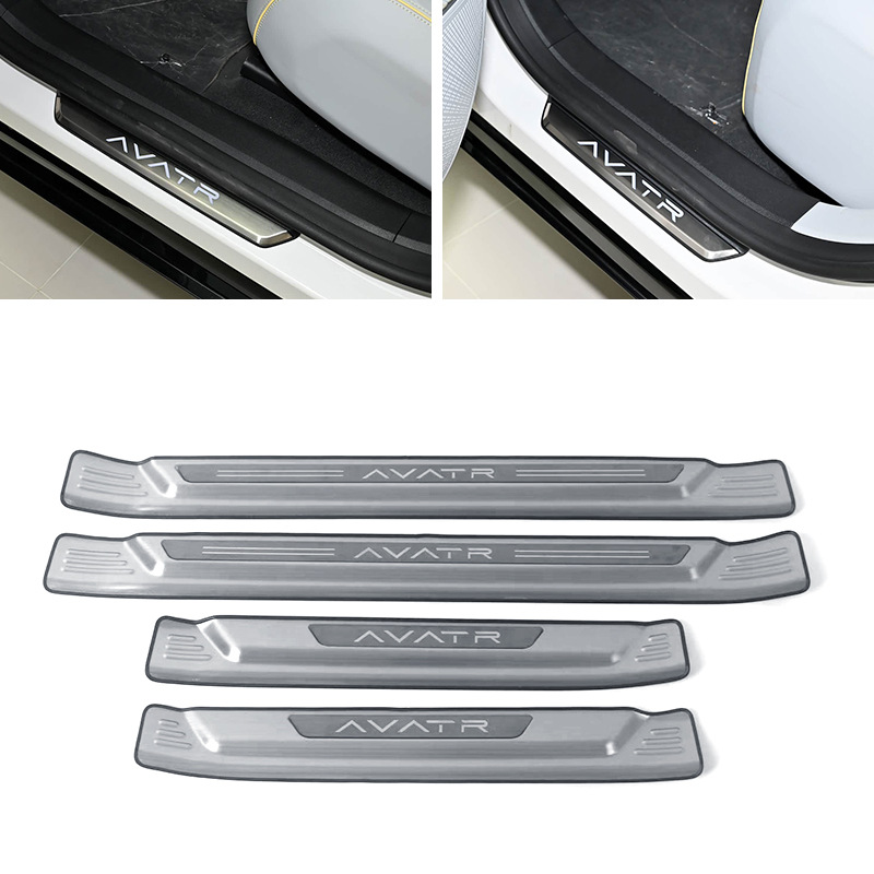 Suitable for Avatr 11 Stainless Steel Threshold Strip Modification, Welcome Pedal, Trunk Rear Guard Plate, Tailgate Trim Strip Sticker
