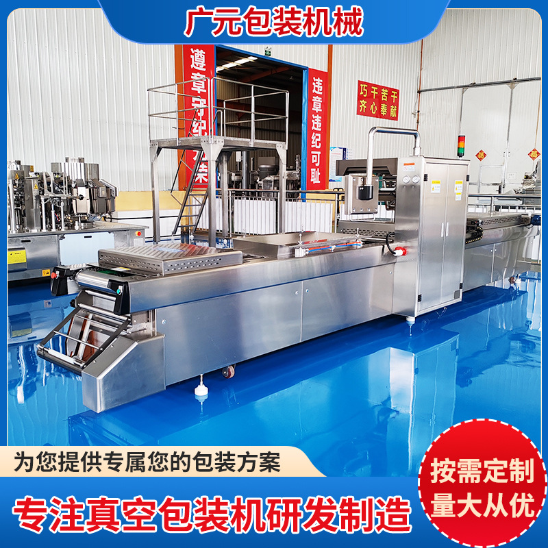 罗非鱼片拉伸膜真空包装机 开背鱼全自动抽真空包装机质量保证