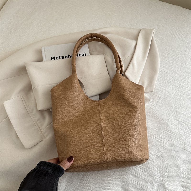 Bolsa de cesta de verduras portátil para mujeres 2024 nueva moda coreana nicho bolso de transporte de gran capacidad bolso de brazo