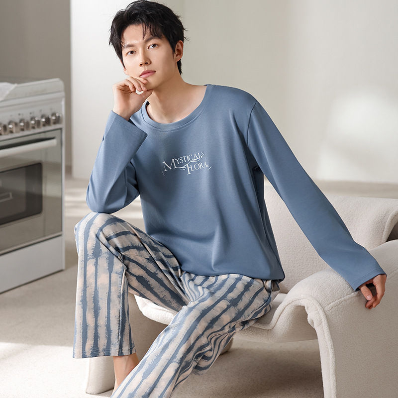 Y72003 순면 남성용 라운드넥 긴소매