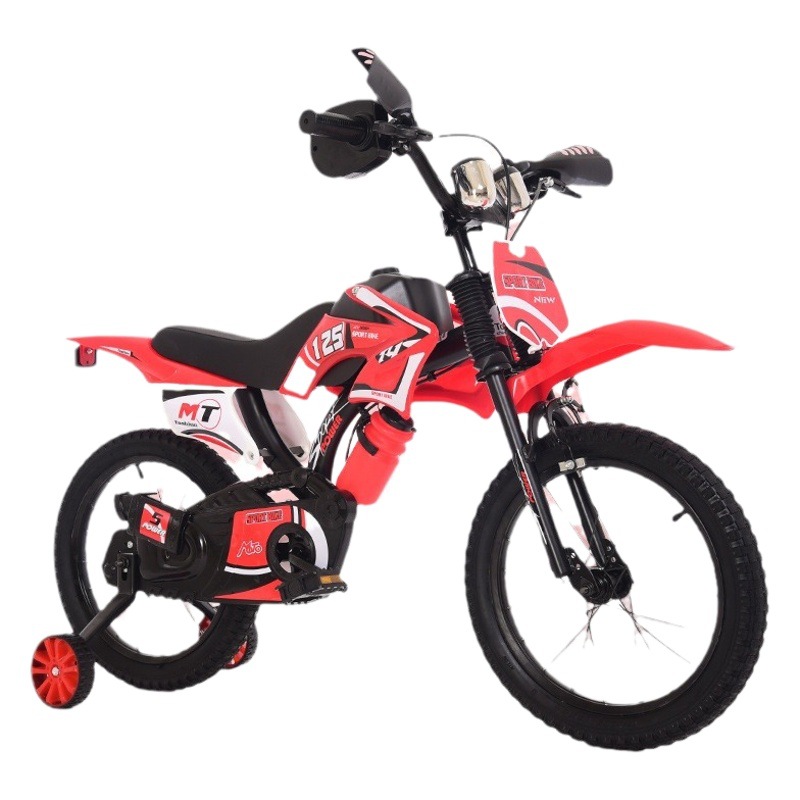 Motorcycle children's bicycle 12-inch 16-inch baby bicycle children's bicycle 3-year-old children's stroller factory wholesale