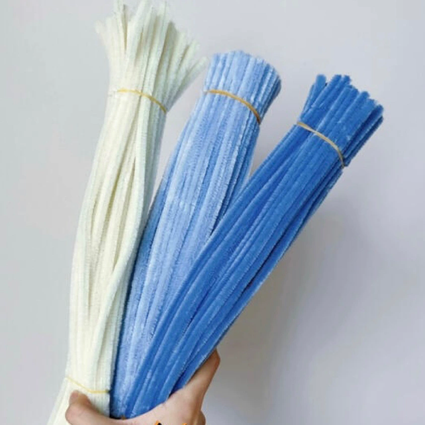 Синий 8 мм Baining Twist Stick Очень плотный букет Набор материалов ручной работы DIY Ультра плотный молочно-белый Niu Niu Stick Kindergarten.