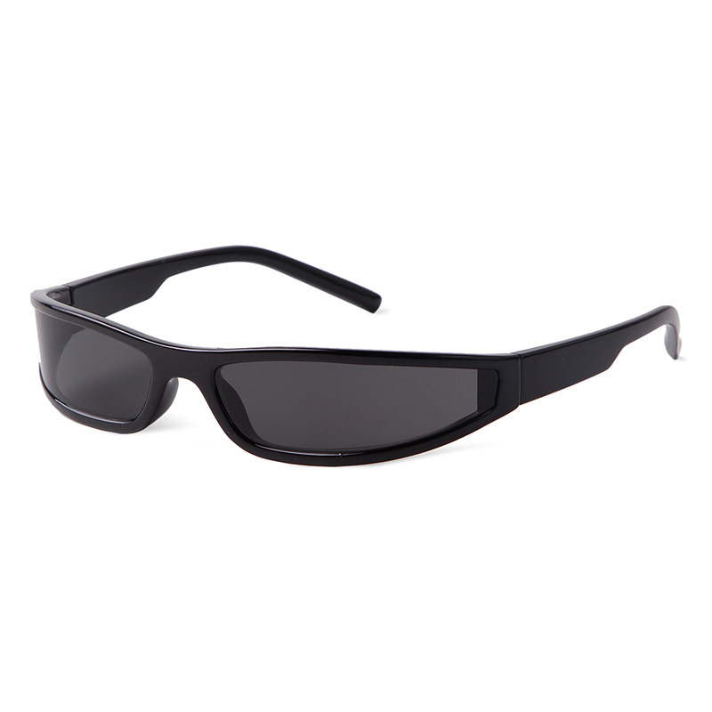 New Y2K Futuristic Narrow-Frame Sunglasses for Men, Trendy Futuristic Colorful Sunglasses for Women, Popular on Instagram, Cross-Border Hot Sale