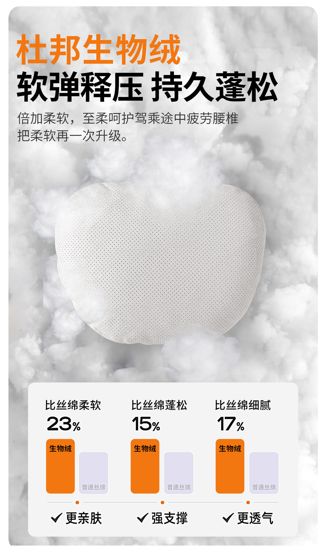 Car Headrest, Neck Pillow, Lumbar Support, Car Cushion for Mercedes-Benz, Sleeping Pillow, Deer Skin Velvet Car Accessories for All Seasons