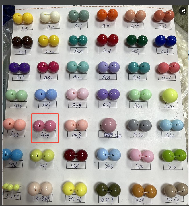 [0.5kg パック] ソリッドカラーラウンドビーズアクリル子供用 DIY 手作りビーズキャンディーカラービーズ卸売|undefined