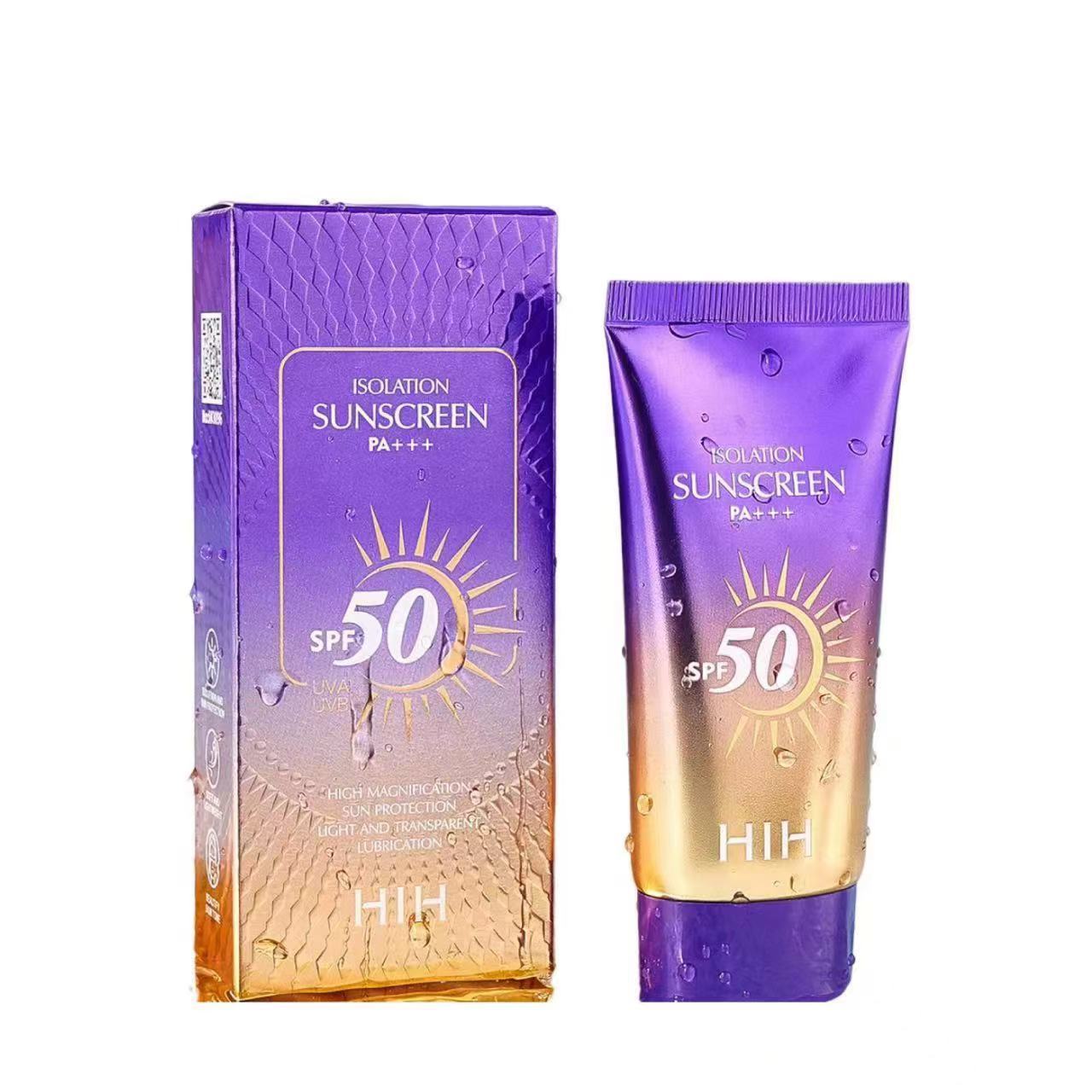Uv Cross-Border Best-Selling Whitening Sunscreen 50Spf+++ Refreshing and Moisturizing, Non-Whitening, Isolation and Protective Lotion, Uv Protection