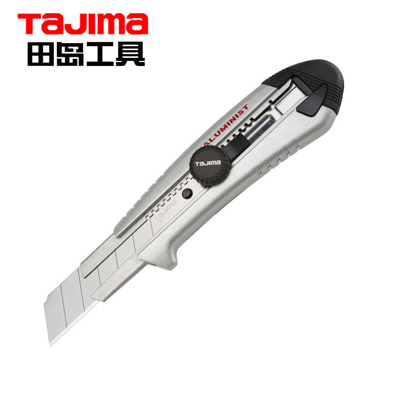 田岛（TaJIma）铝合金中号旋钮锁美工刀AC501B 1101-0344
