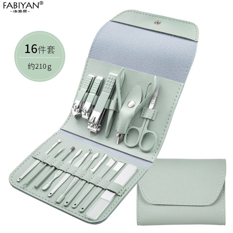 Archivo de vidrio verde Matcha de 16 piezas