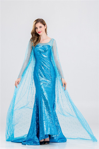 Halloween Frozen Elsa Princess Costume Adult Role-Playing Costume for Adults