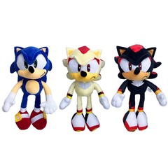 Cross-border New Ultra Sonic Hedgehog Plush Doll Sonic Figure Super Chat Cartoon Anime Movie Merchandise