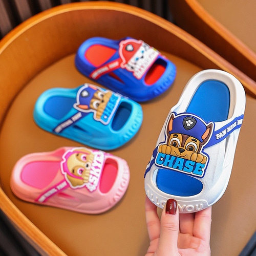 Paw Paw Team Children's Slippers Summer Boys and Children Bath Bathroom Non-Slip Slippers for Middle and Large Children Girls Baby Sandals