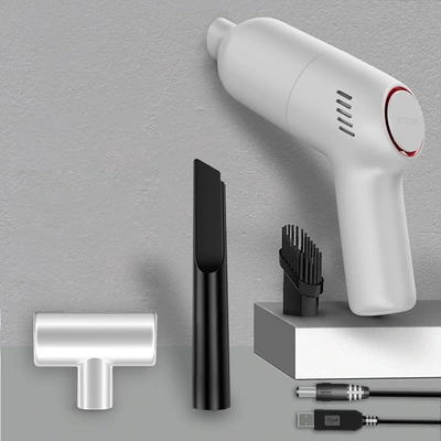 Wireless Charging Car Vacuum Cleaner Tozsoranlar - white