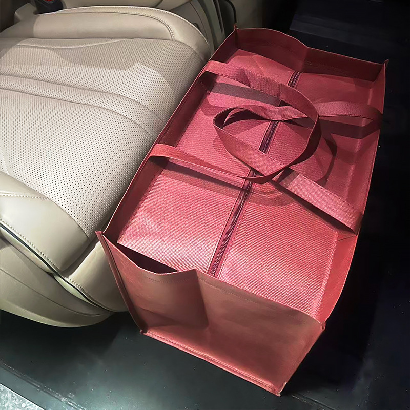 整箱装飞天某台某液白酒礼品袋无纺布车尾箱保姆车方便送礼拉链袋