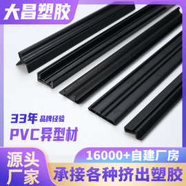 PVC异型材双色共挤型材 挤压软硬共挤塑胶条包边条 pvc挤出型材