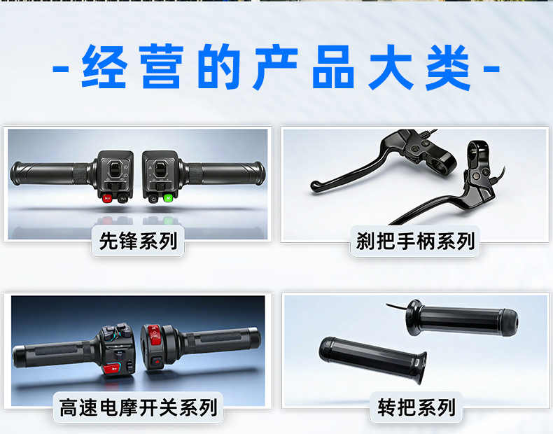 Suitable for Aima Electric Vehicles, Left and Right Speed Controllers, Throttle Combination, Aircraft Handlebars, Disc Brake Upper Pump Assembly