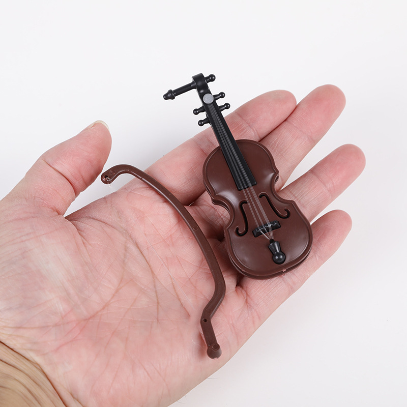 Violin Stereo Creative Miniature Toy Ornaments, Photography Props, Violin Accessories, Music Creative Ornaments