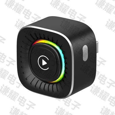 Best-selling wired-to-wireless carplay box Simsiz CarPlay və Android Auto - q1ck-black-ambient-light-positioning-model-button-switching-android-auto-2-in-1-carplay-box-only-compatible-with-overseas-systems