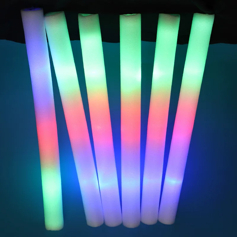 Sponge colorful flashing light stick from foam