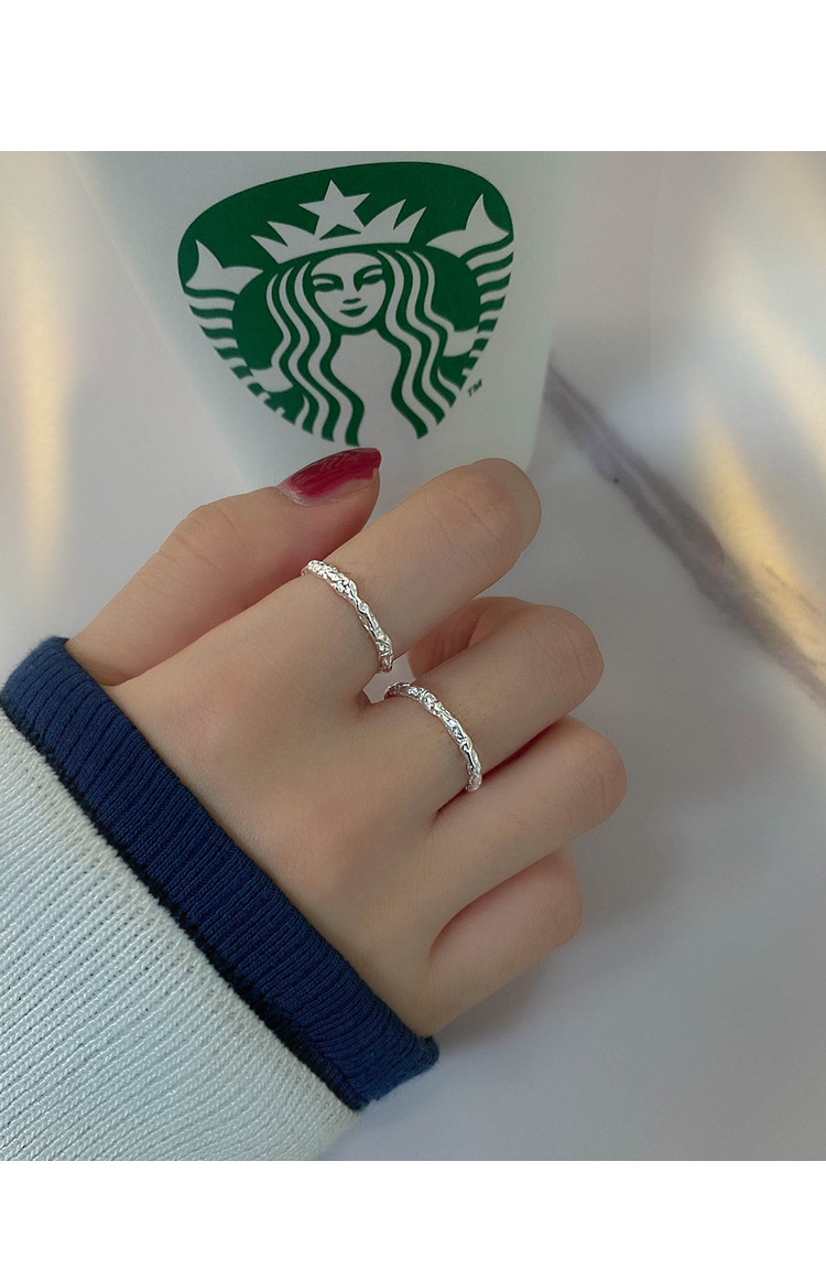 2g Weight Band Rings Classification Adjustable Ring Size 1 Piece Quantity Daily Occasion 925 Sterling Silver Material Geometric Pattern All Seasons Season Women's Gender Simple Style Style 1 Piece 925 Sterling Silver Geometric Band Rings 1
