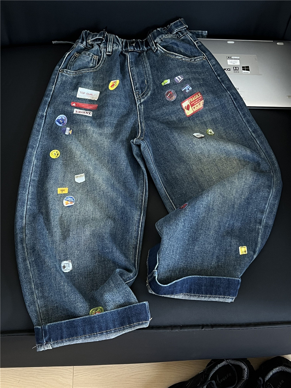 Autumn children's jeans